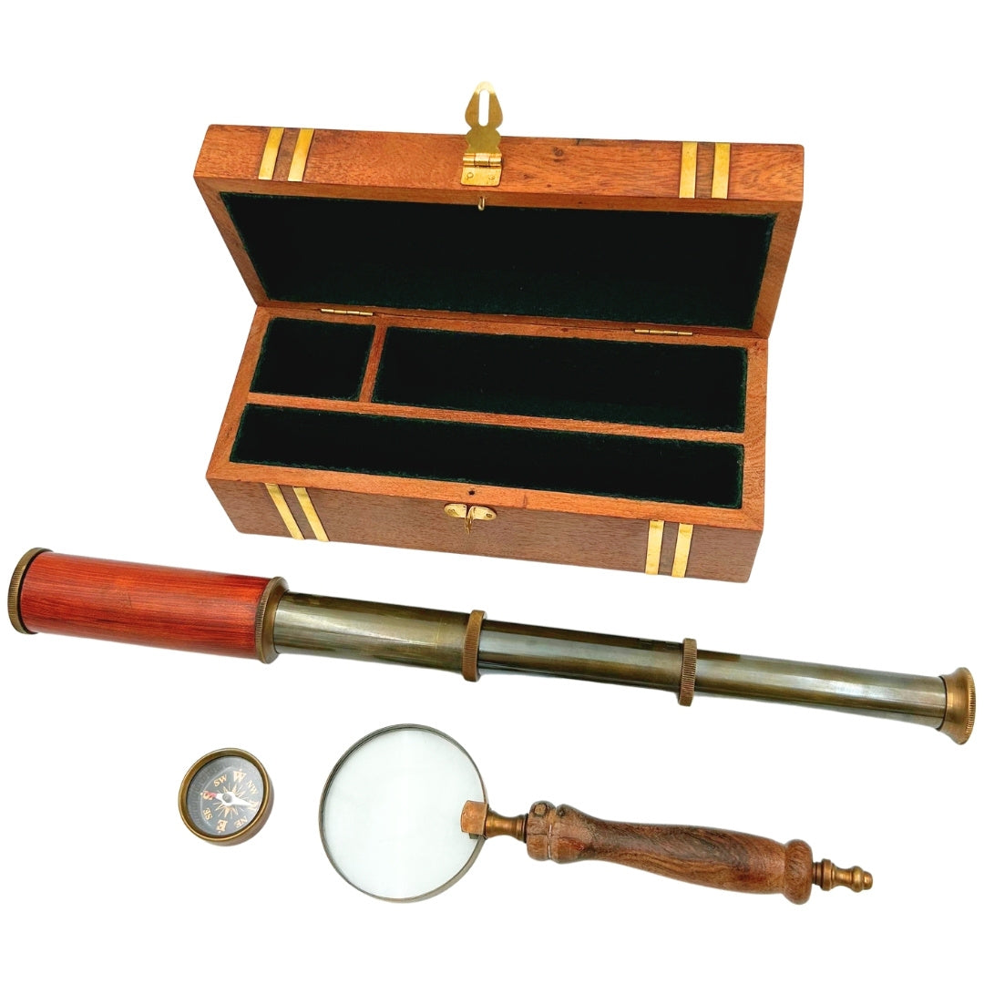 Set regalo esclusivo retrò con incisione