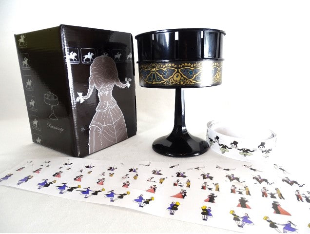 Zoetrop H68 – Proiettore cinematografico del XIX secolo con possibilità di personalizzazione incisa, ideale come regalo – altezza 19 cm, design classico per decorazioni d'interni