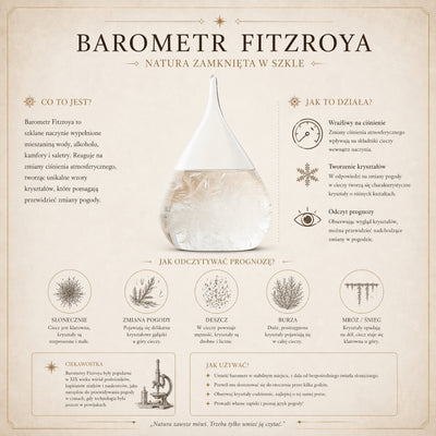 Barometro Temporalesco Fitzroya Globo con Possibilità di Incisione - Elegante Decorazione da Scrivania in Vetro e Legno, Altezza 18,5 cm