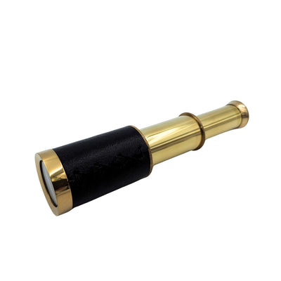 Set regalo retrò con incisione – bussola in ottone, cannocchiale pieghevole, clessidra in scatola di legno