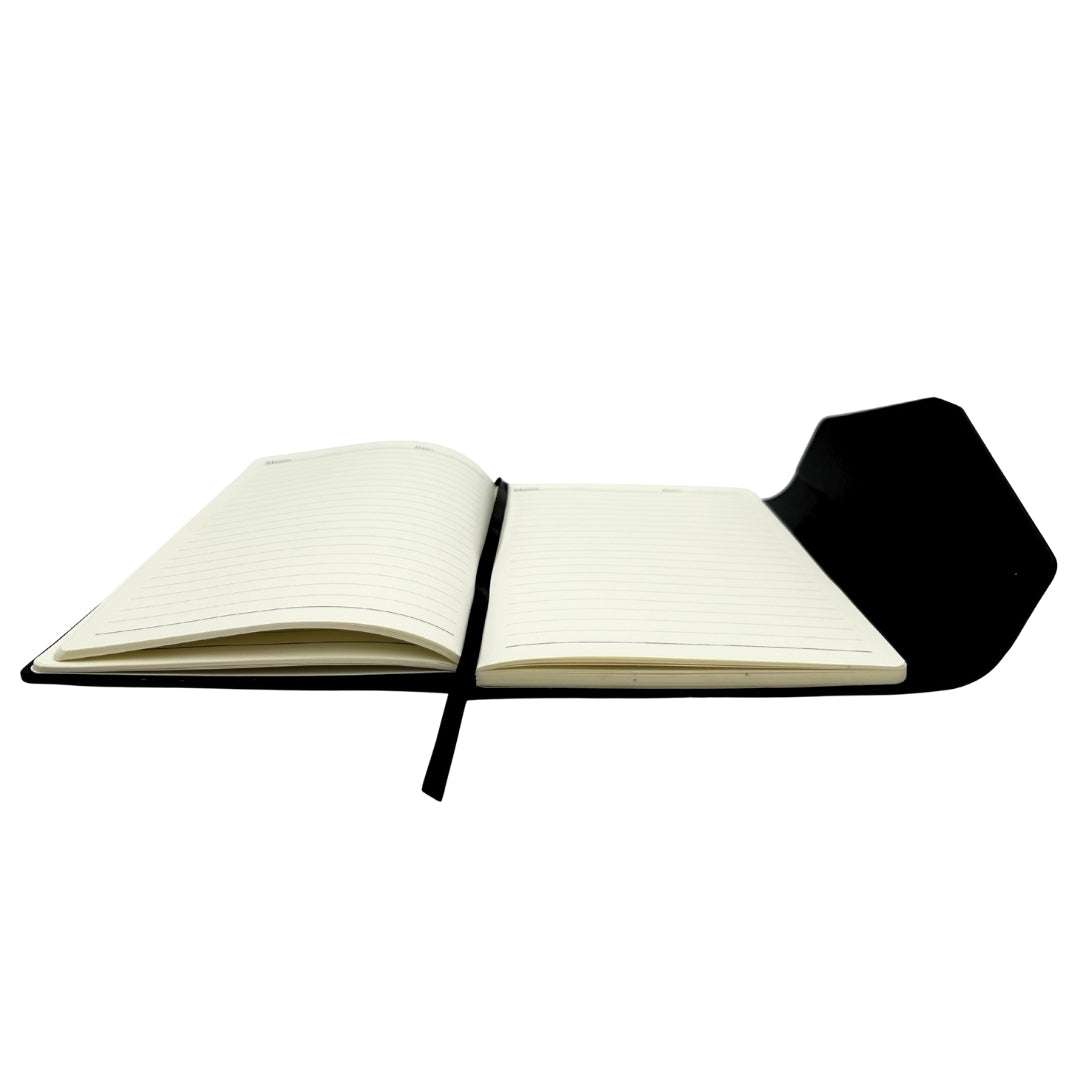 Elegante Set Regalo Premium con Personalizzazione – Taccuino in Pelle A5, Penna e Pendrive 16GB in Scatola Nero-Oro