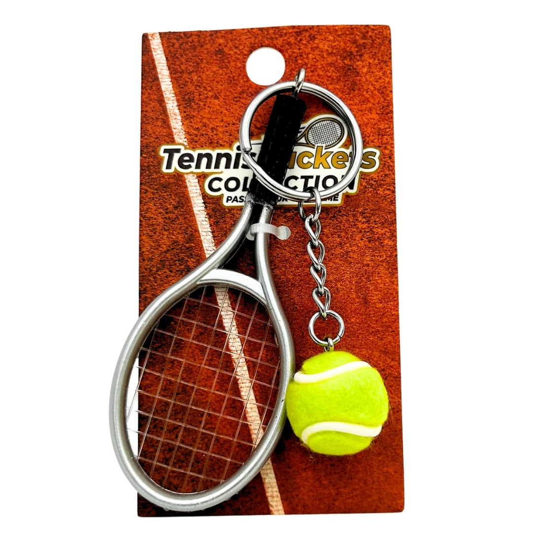 Portachiavi Sportivo Racchetta da Tennis con Possibilità di Incisione