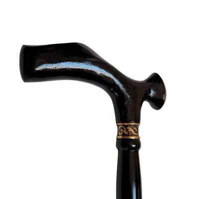 Elegante bastone da passeggio pieghevole con manico in metallo