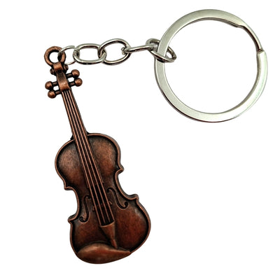 Portachiavi musicale in metallo a forma di violino MKT-0145