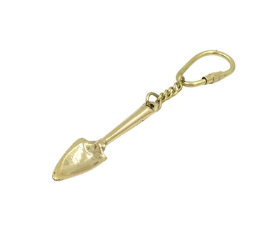 Portachiavi in ottone Vanga Regalo per giardiniere - KRT28