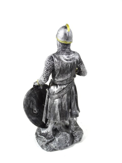 Statuetta di cavaliere crociato 18 cm con possibilità di personalizzazione tramite incisione
