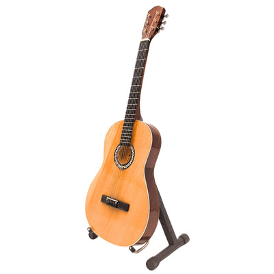 Mini Chitarra Classica con Incisione - Decorazione in Legno di Mogano 25 cm