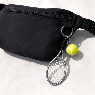 Portachiavi Sportivo Racchetta da Tennis con Possibilità di Incisione