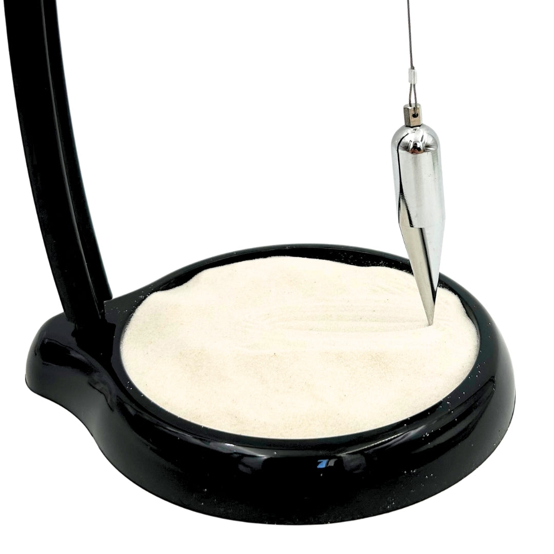 Pendolo di Sabbia Sand Pendulum con Incisione - Decorazione Ispiratrice 38 cm con Sabbia Cinetica