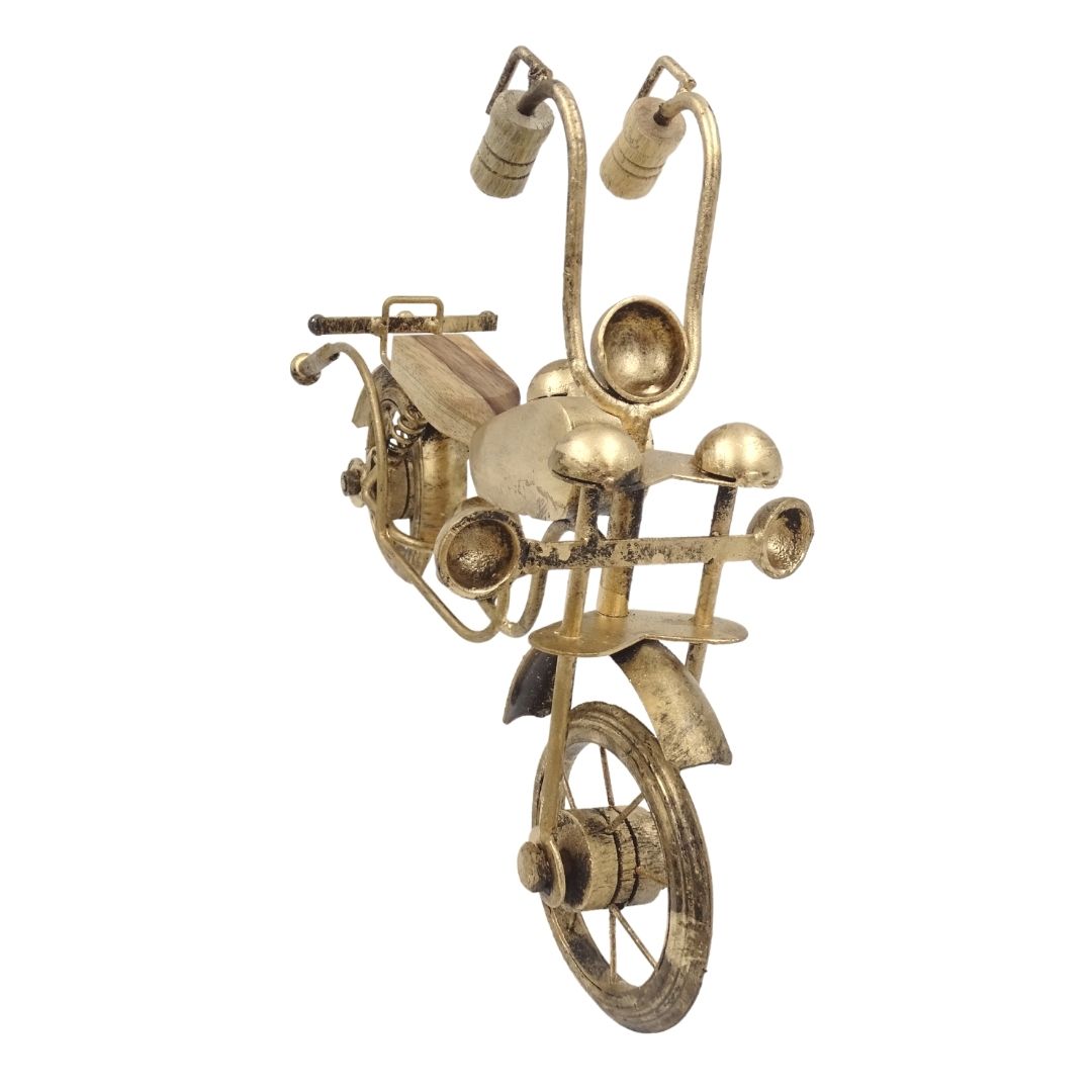 Modello di Moto Classica in Metallo NC1733 con Incisione