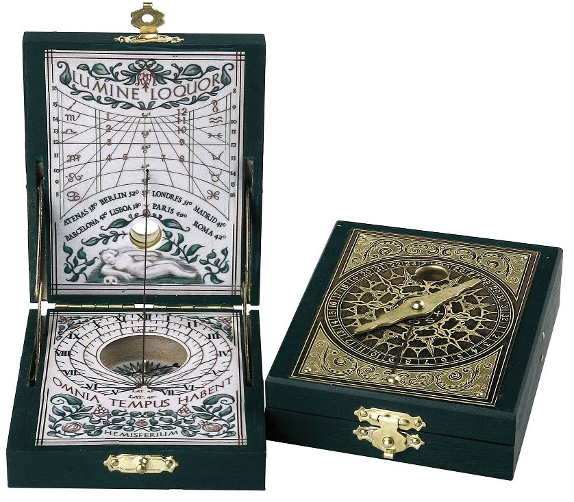 Orologio solare con bussola Kepler Dittico
