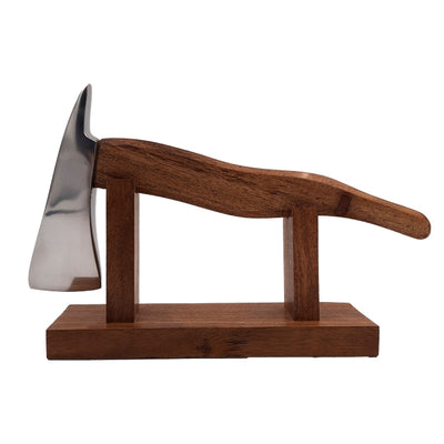 Ascia da pompiere con incisione - regalo in metallo e legno per pompiere, altezza 17,5 cm, argento-bronzo, regalo personalizzato per ogni occasione