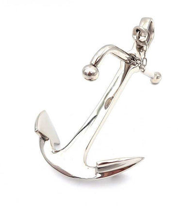 Ancora Metallica 20 cm Argento con Possibilità di Incisione - Regalo Ideale per Amanti del Mare e della Vela - Decorazione Marina Elegante per Interni