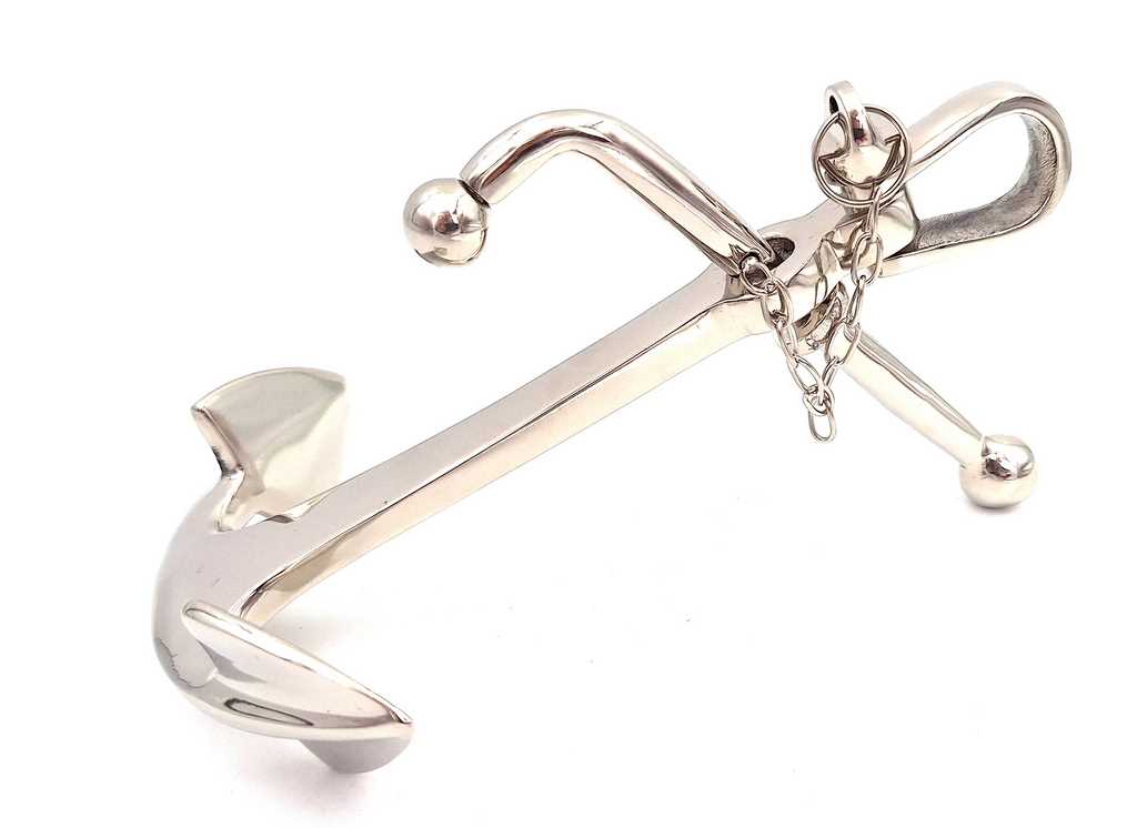 Ancora Metallica 20 cm Argento con Possibilità di Incisione - Regalo Ideale per Amanti del Mare e della Vela - Decorazione Marina Elegante per Interni