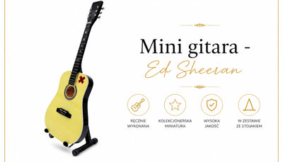 Mini chitarra - Ed Sheeran 27,5 cm - MGT-7894