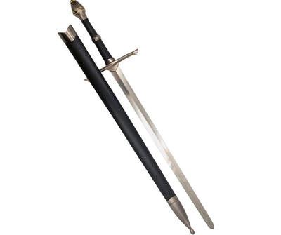 Spada cavalleresca in acciaio con fodero da 105 cm - Elegante replica in acciaio inossidabile con possibilità di incisione
