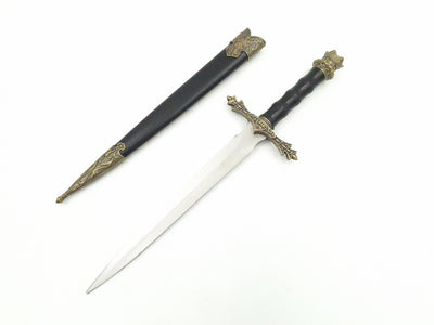 Pugnale Cavalleresco 34 cm Replica Decorativa con Possibilità di Incisione