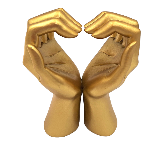 Figura decorativa dorata Glamour