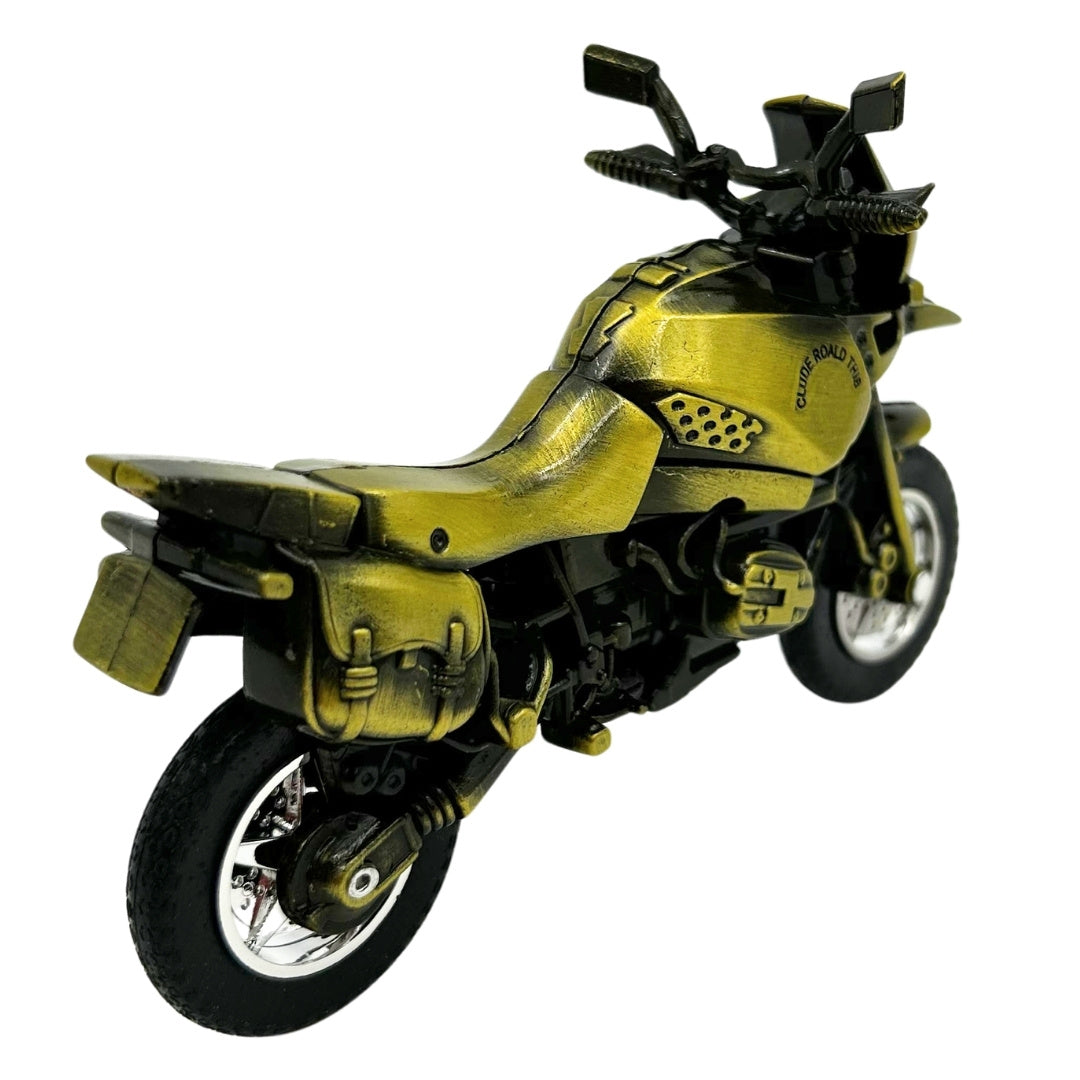 Modello di Motociclo in Metallo HJ1 di Colore Verde Scuro con Possibilità di Incisione Personalizzata