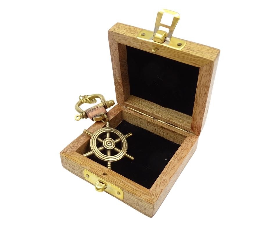 Portachiavi Timone BN-2156 in scatola di legno