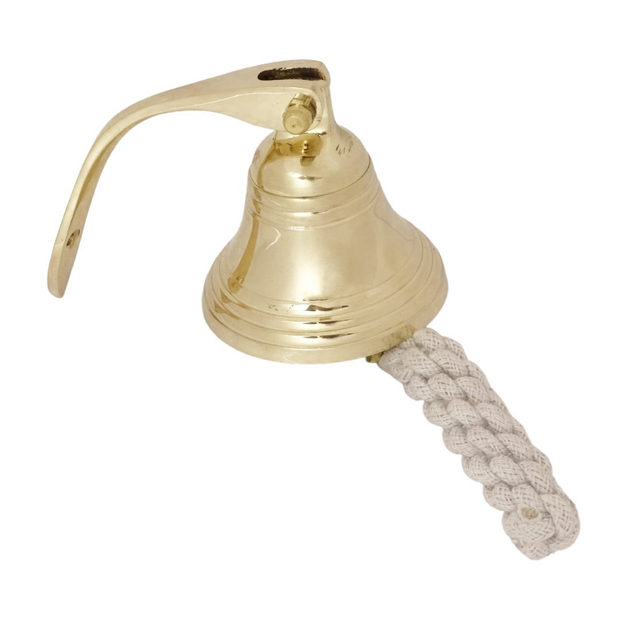 Campana Nautica in Ottone HB36/4 di Diametro 10 cm con Possibilità di Personalizzazione Incisa