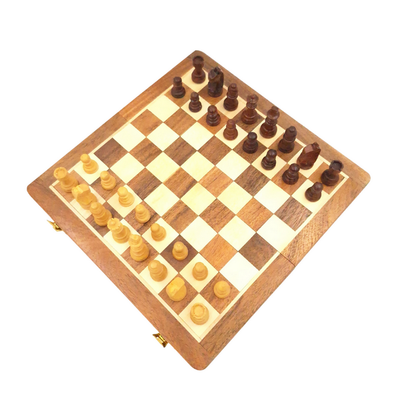 Scacchi magnetici in legno 25x25 cm con possibilità di incisione personalizzata