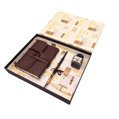 Set da calligrafia esclusivo con taccuino