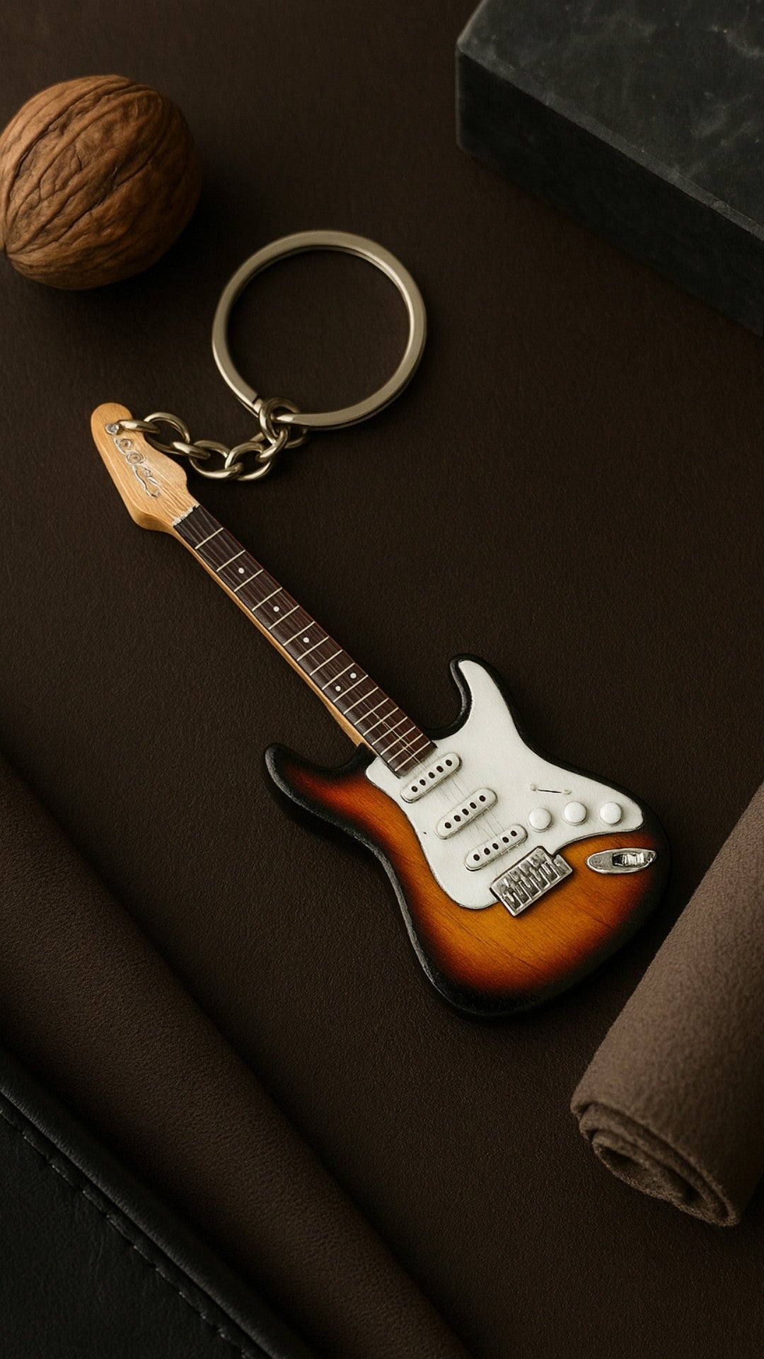 Portachiavi - chitarra J. Hendrix - mogano - EGK-0320