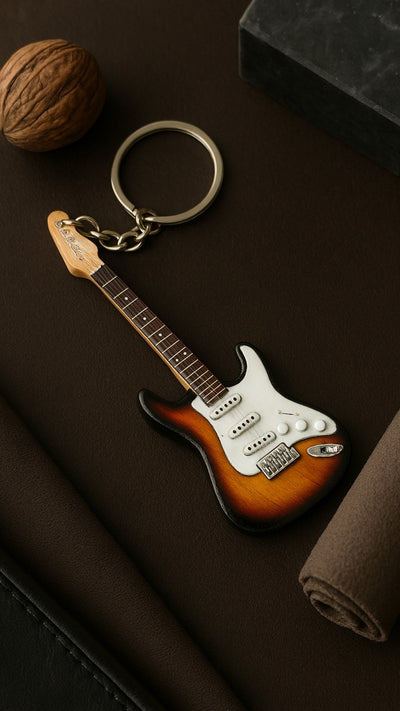Portachiavi - chitarra J. Hendrix - mogano - EGK-0320