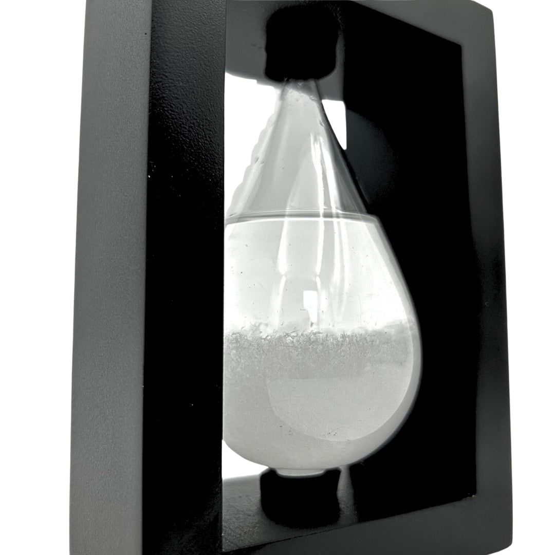 Barometro di FitzRoy per Temporali in Supporto di Legno - Goccia Storm Glass – BAW1