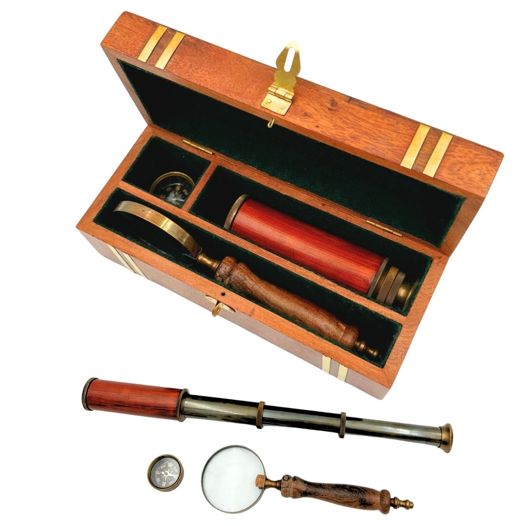 Set regalo esclusivo retrò con incisione