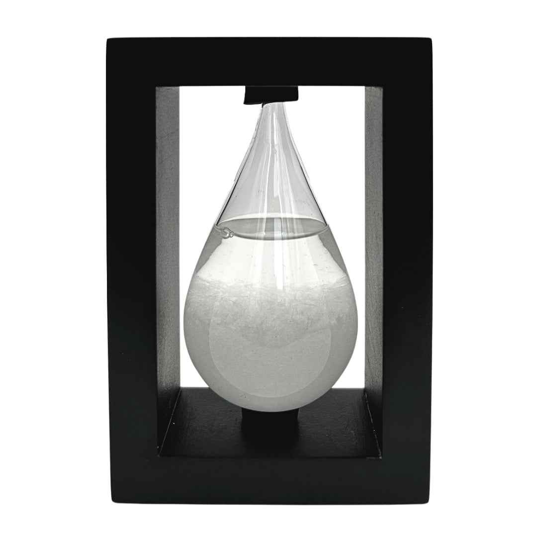 Barometro di FitzRoy per Temporali in Supporto di Legno - Goccia Storm Glass – BAW1
