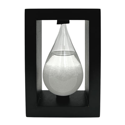 Barometro di FitzRoy per Temporali in Supporto di Legno - Goccia Storm Glass – BAW1