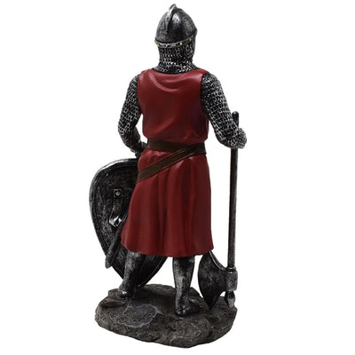 Statuetta Cavaliere Crociato 18,5 cm in polyresina con possibilità di personalizzazione con incisione