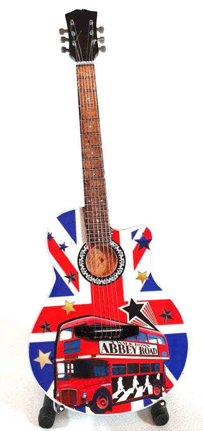Mini chitarra da collezione The Beatles