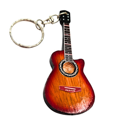 Portachiavi in legno Chitarra acustica - Regalo per musicista – SGK-0413
