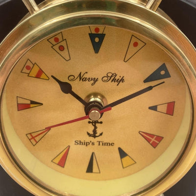 Orologio nautico in ottone con incisione