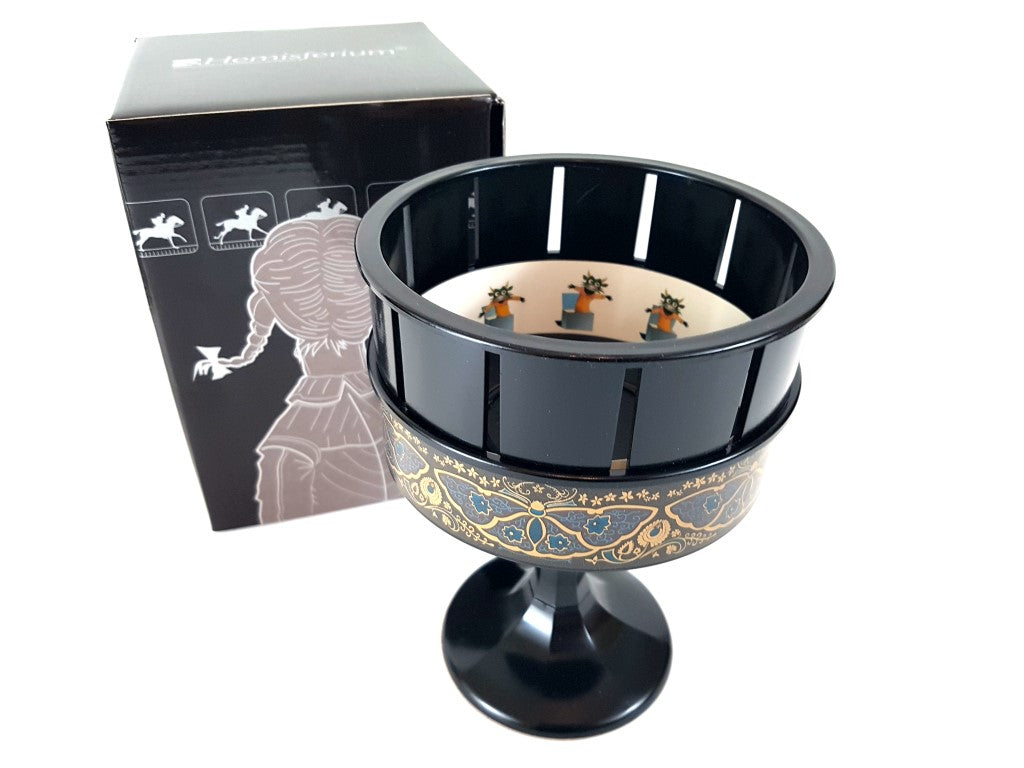 Zoetrop H68 – Proiettore cinematografico del XIX secolo con possibilità di personalizzazione incisa, ideale come regalo – altezza 19 cm, design classico per decorazioni d'interni
