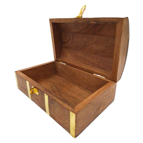 Scatola in legno marina vintage DNU-020 con motivo ancora in ottone, incisione personalizzata, ideale come regalo per gli amanti del mare, dimensioni 18,4 × 12,7 × 7,6 cm