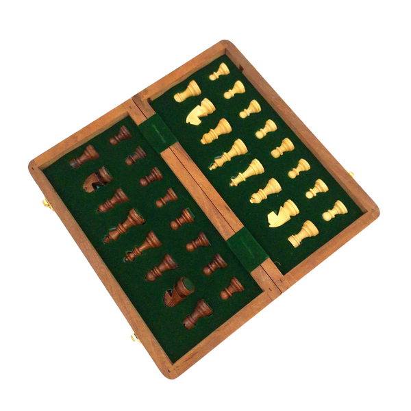 Scacchi magnetici in legno 25x25 cm con possibilità di incisione personalizzata