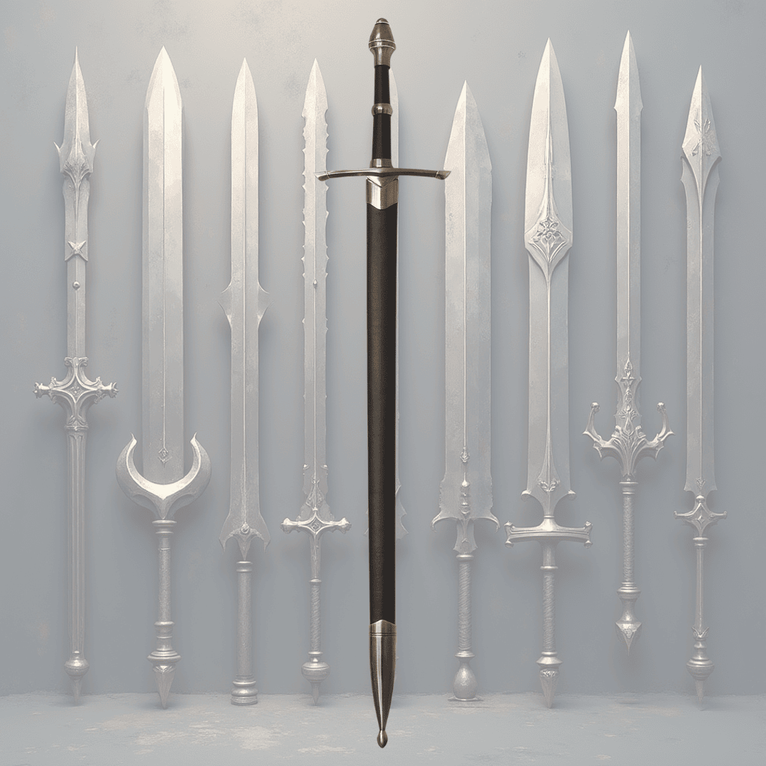 Spada cavalleresca in acciaio con fodero da 105 cm - Elegante replica in acciaio inossidabile con possibilità di incisione