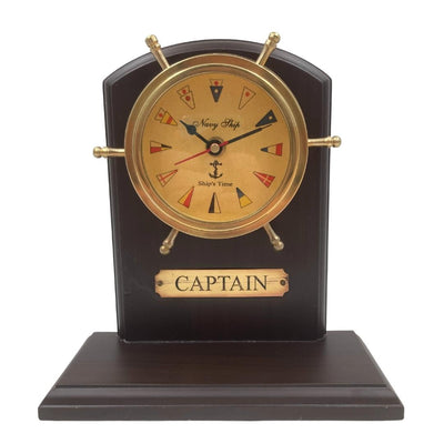 Orologio nautico in ottone con incisione