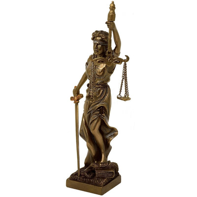 Statuetta Temi dea della giustizia 20 cm con possibilità di personalizzazione tramite incisione