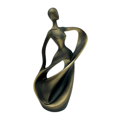 Statuetta ballerina in oro antico 24 cm con possibilità di incisione personalizzata