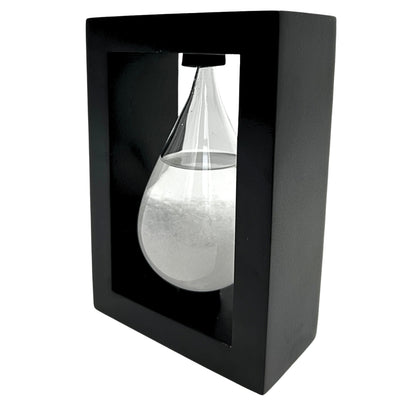 Barometro di FitzRoy per Temporali in Supporto di Legno - Goccia Storm Glass – BAW1