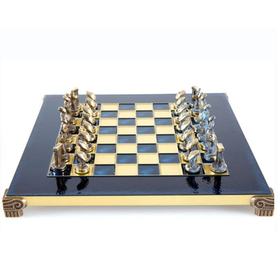 Scacchi metallici di lusso Cicladici 28x28 cm con incisione personalizzata