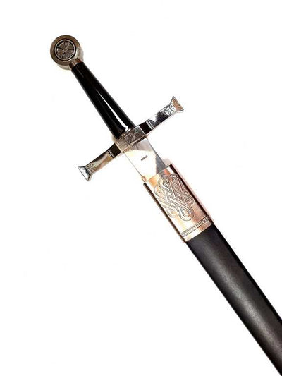 Spada da cavaliere in acciaio 84 cm con fodero - Replica SW-114 con possibilità di personalizzazione con incisione