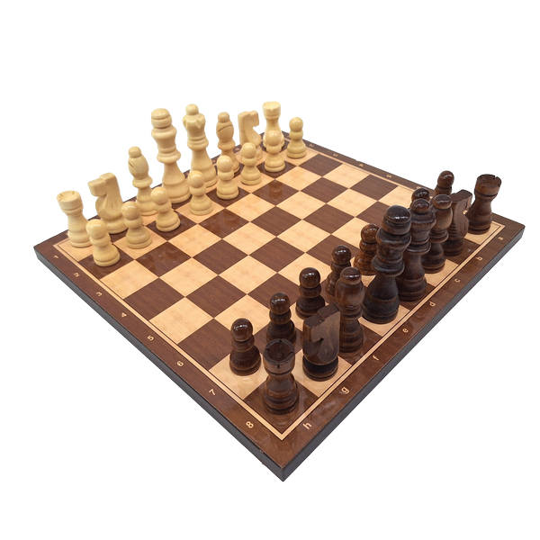 Scacchi classici in legno 27 x 27 cm con incisione personalizzata