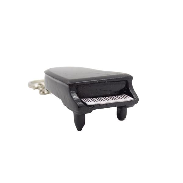 Portachiavi da collezione Pianoforte Classico ECK-0863 con incisione personalizzata – elegante gadget nero come regalo per amanti della musica classica e pianisti