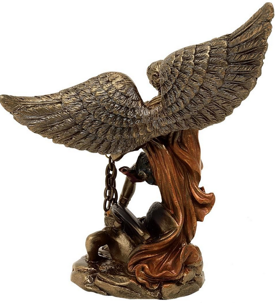 Arcangelo Michele - figura decorativa con possibilità di personalizzazione con incisione